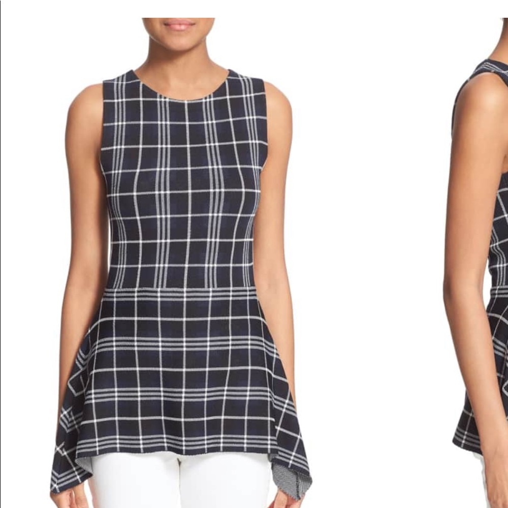 Theory Kalora Peplum top NWT sz small